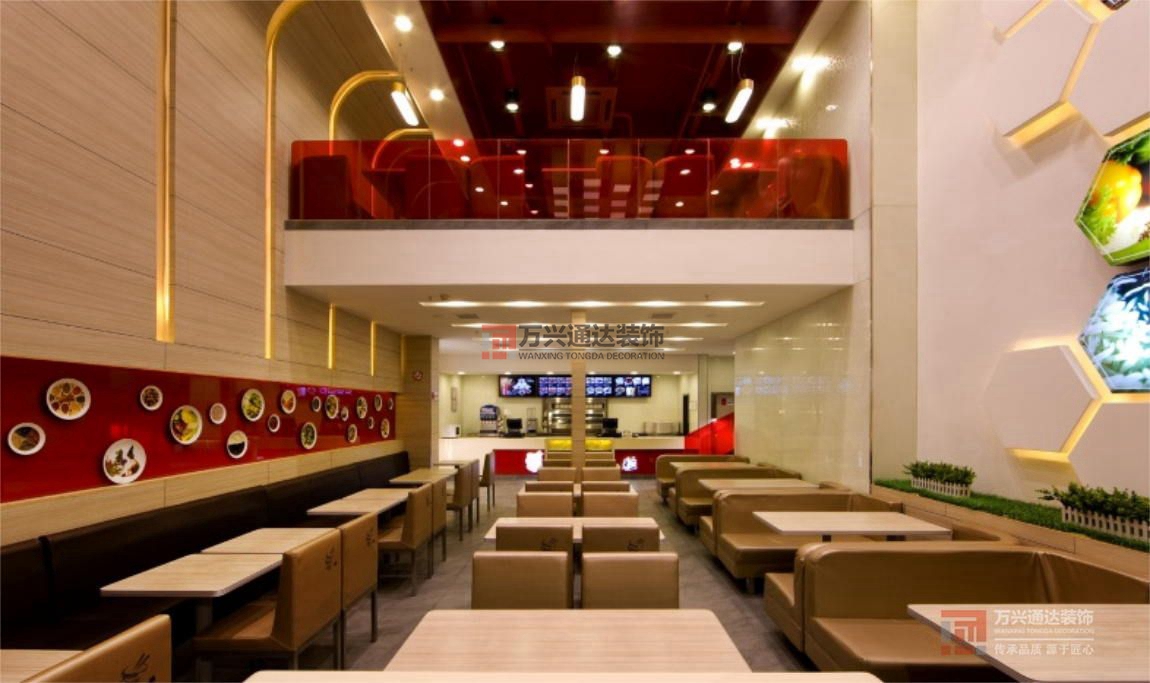 北京萬(wàn)興通達(dá)辦公裝修項(xiàng)目-麥谷粒中式連鎖裝修效果圖