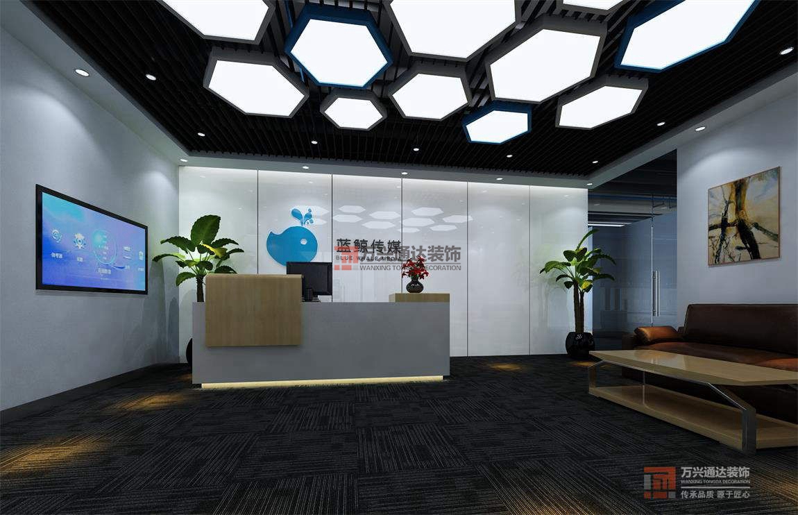 北京萬興通達(dá)辦公裝修項(xiàng)目-北京藍(lán)鯨傳媒有限公司裝修效果圖