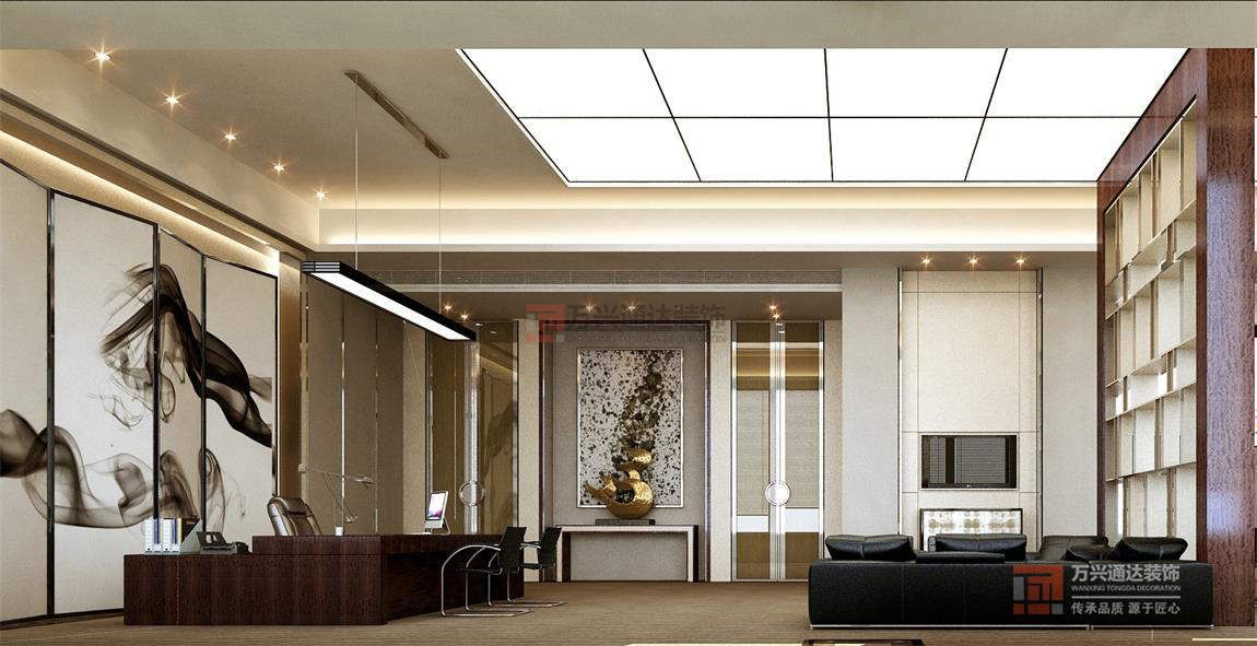 北京萬興通達(dá)辦公裝修項(xiàng)目-民發(fā)集團(tuán)裝修效果圖