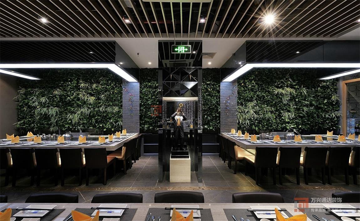 北京萬(wàn)興通達(dá)辦公裝修項(xiàng)目-北海道鐵板燒餐廳裝修效果圖