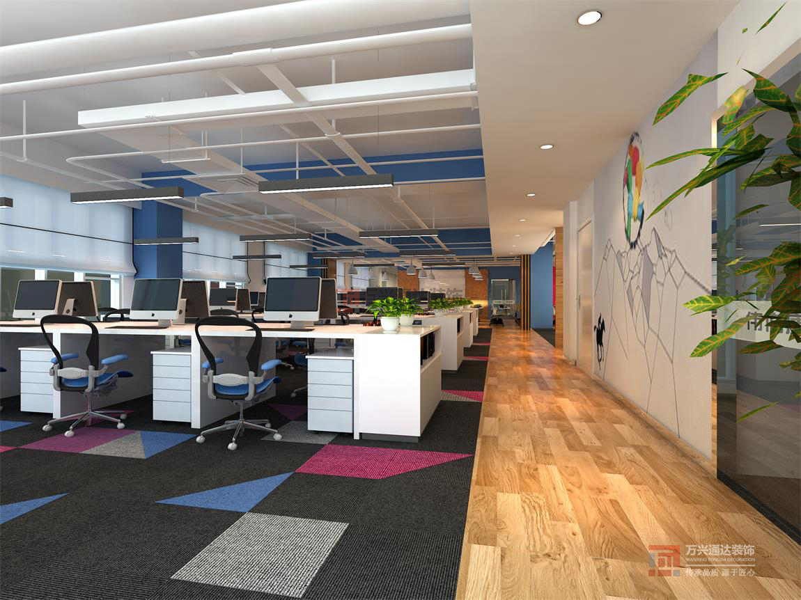 北京萬興通達辦公裝修項目-北京偉伯康科技發(fā)展有限公司裝修效果圖
