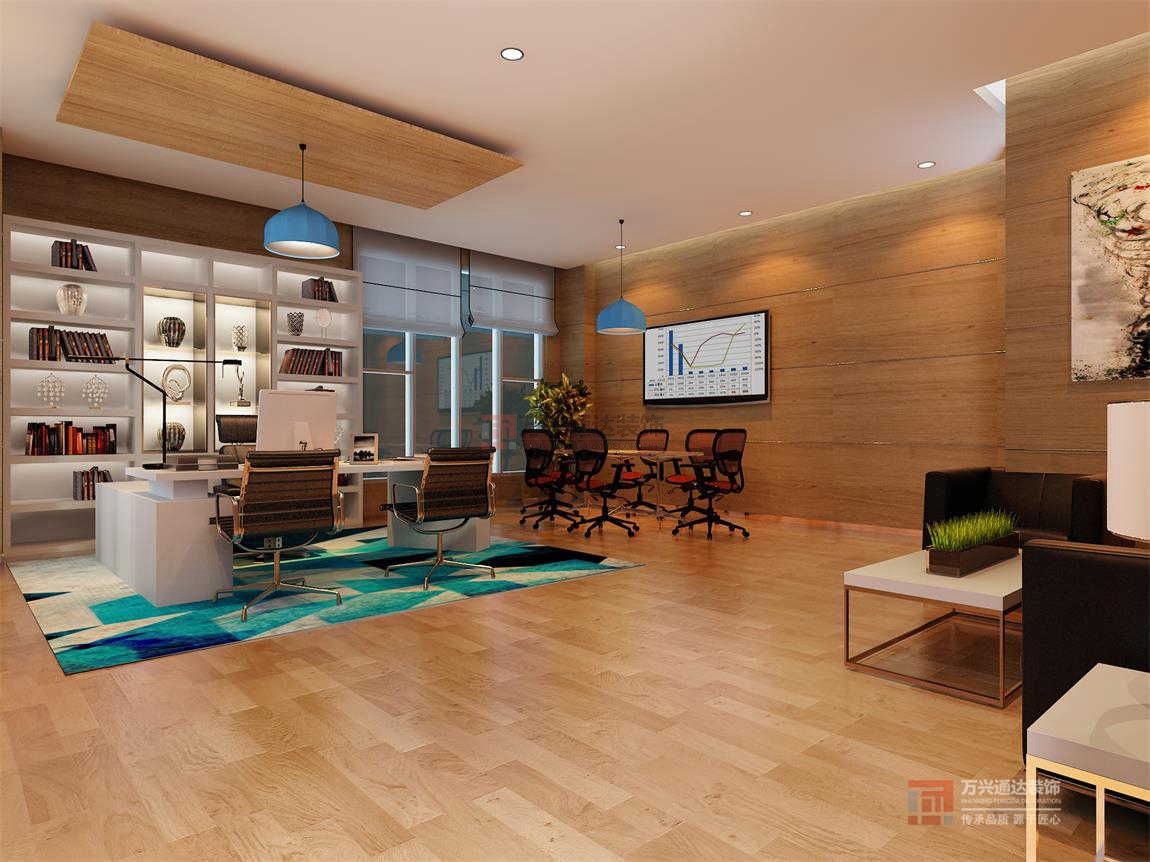 北京萬興通達辦公裝修項目-北京偉伯康科技發(fā)展有限公司裝修效果圖