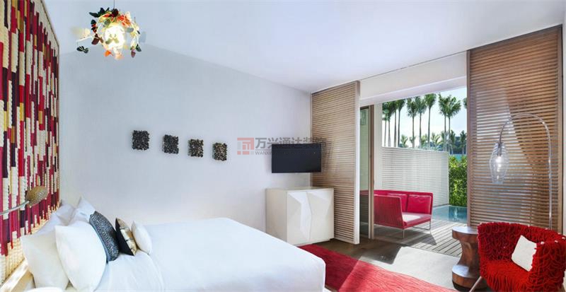 北京萬興通達(dá)辦公裝修項(xiàng)目-圣淘沙灣 W 酒店裝修案例效果圖