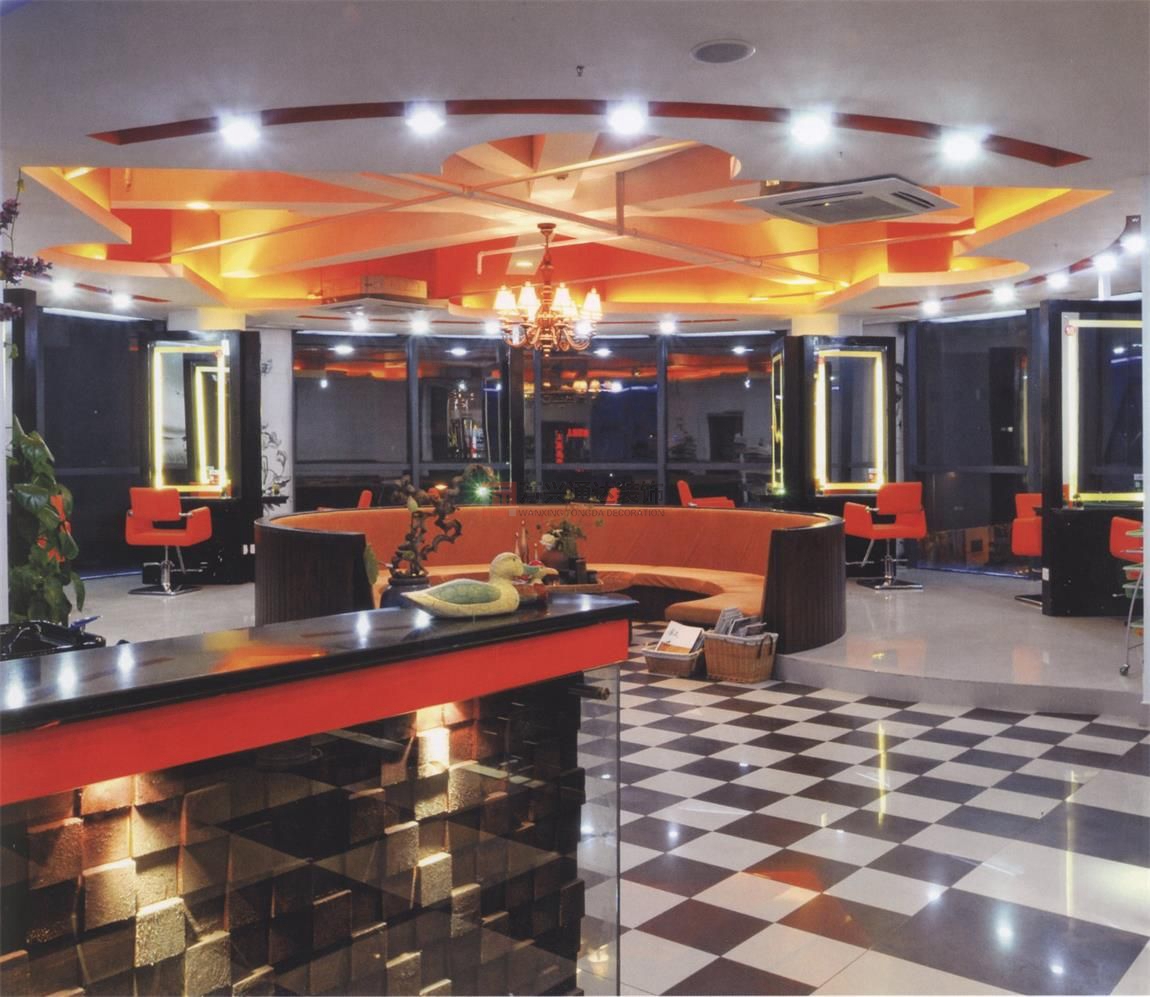 北京萬(wàn)興通達(dá)辦公裝修項(xiàng)目-帝凡尼美發(fā)造型裝修效果圖