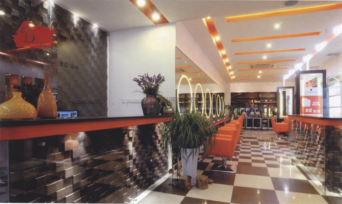 北京萬(wàn)興通達(dá)辦公裝修項(xiàng)目-帝凡尼美發(fā)造型裝修效果圖