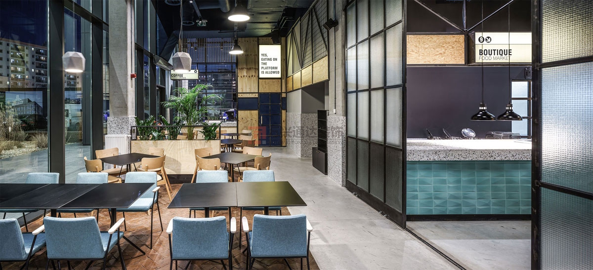 北京萬興通達辦公裝修項目-天地餐廳裝修效果圖