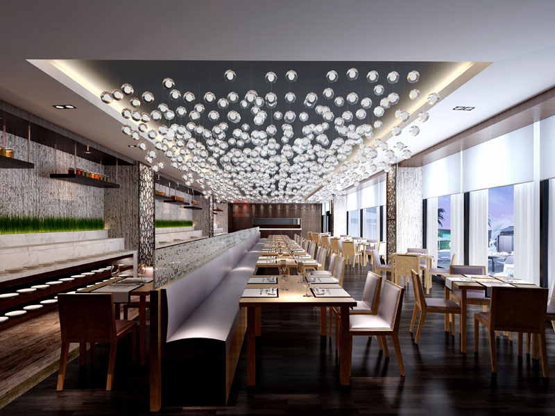 北京萬興通達辦公裝修項目-兆豪圣堤灣酒店裝修案例效果圖