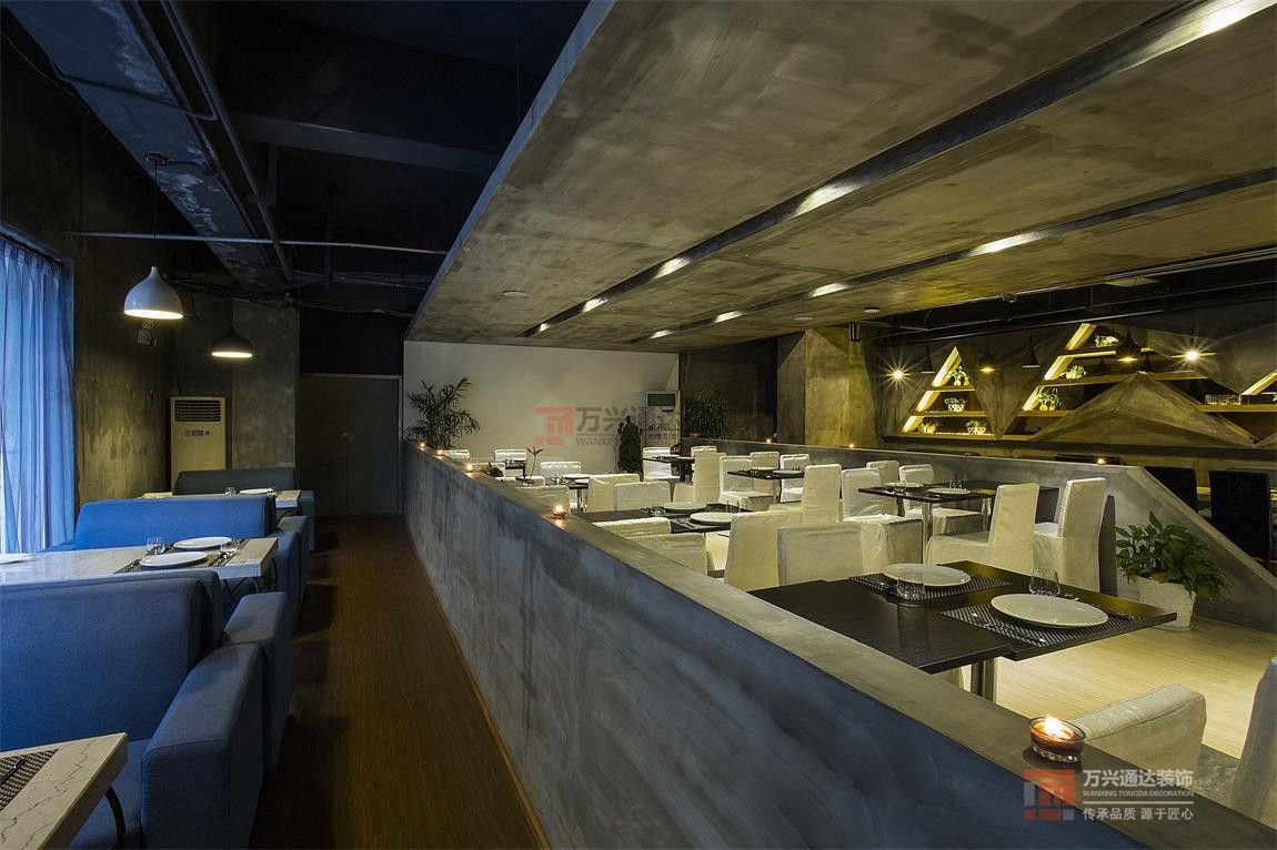 北京萬興通達辦公裝修項目-年輪小院西餐廳裝修效果圖