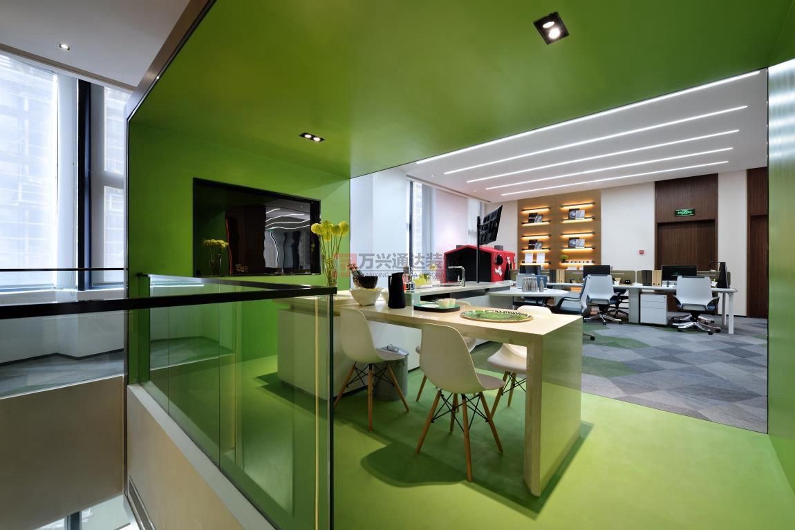 北京萬(wàn)興通達(dá)辦公裝修項(xiàng)目-綠地創(chuàng)新科技裝修效果圖