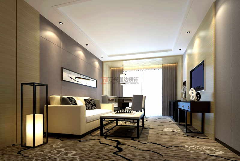 北京萬興通達辦公裝修項目-兆豪圣堤灣酒店裝修案例效果圖