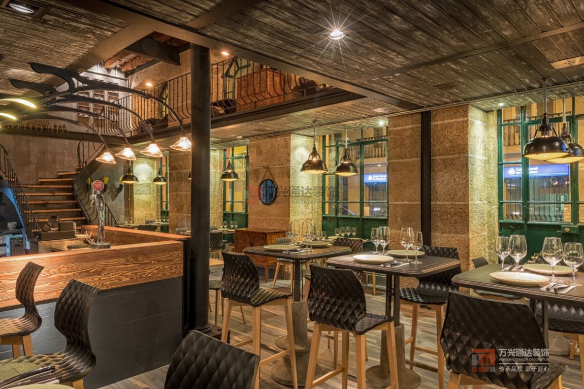 北京萬興通達辦公裝修項目-Grill咖啡廳裝修效果圖