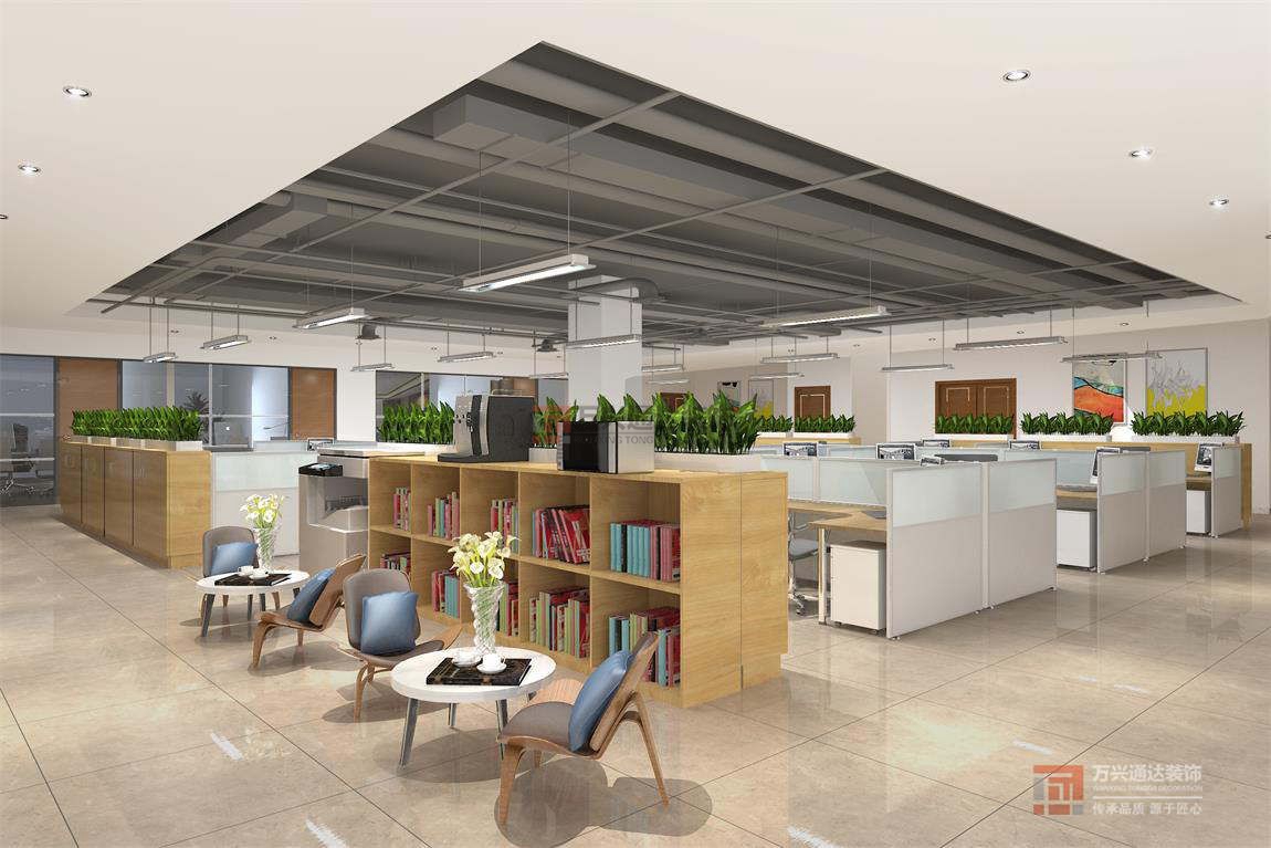 北京萬(wàn)興通達(dá)辦公裝修項(xiàng)目-京茂香源裝修效果圖