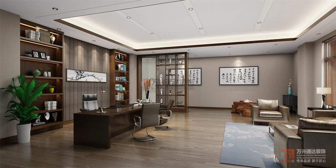 北京萬(wàn)興通達(dá)辦公裝修項(xiàng)目-京茂香源裝修效果圖