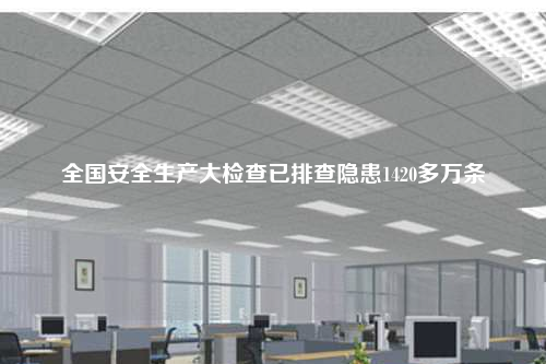 全國安全生產大檢查已排查隱患1420多萬條
