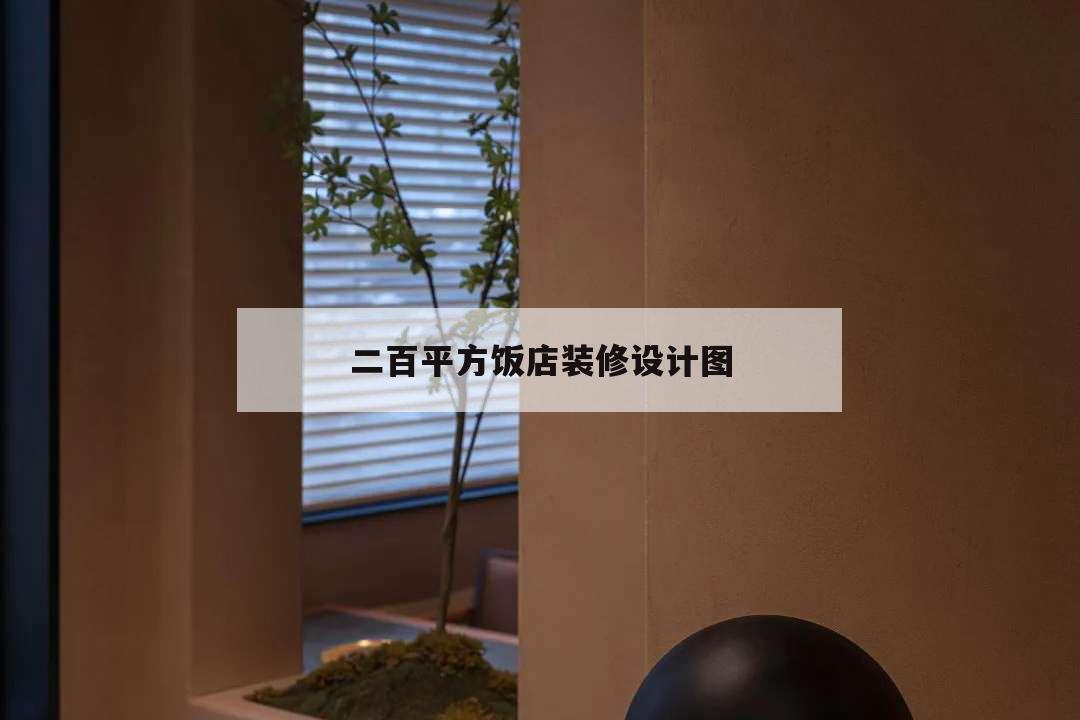 二百平方飯店裝修設(shè)計圖,200平飯店裝修風(fēng)格