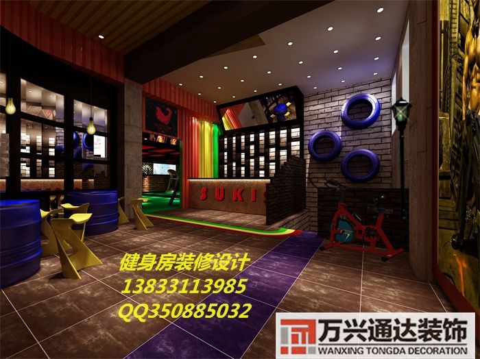 100平健身工作室裝修設(shè)計(jì)圖300平米健身工作室裝修效果圖
