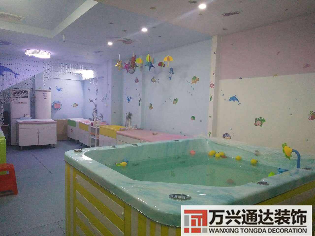 孕嬰店游泳館裝修案例母嬰店加嬰兒游泳館裝修效果圖