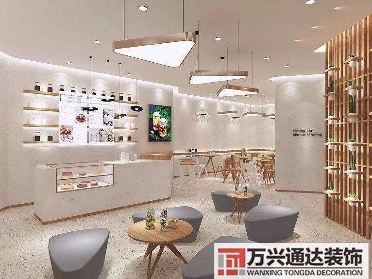 連鎖奶茶明檔裝修專業連鎖奶茶店裝修