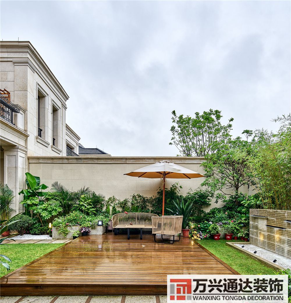 庭院裝修效果圖下沉式庭院裝修效果圖