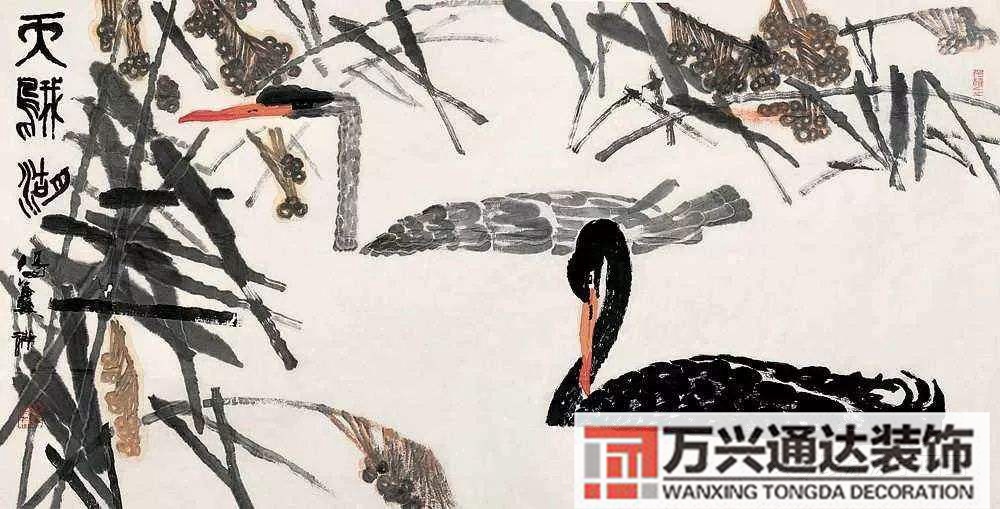 天鵝畫風(fēng)水天鵝風(fēng)水寓意