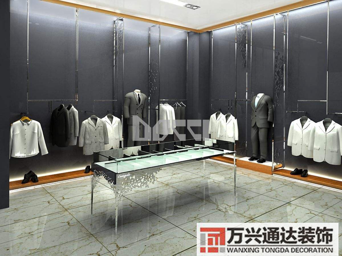 男裝專(zhuān)賣(mài)店裝修關(guān)于時(shí)尚男裝店的裝修